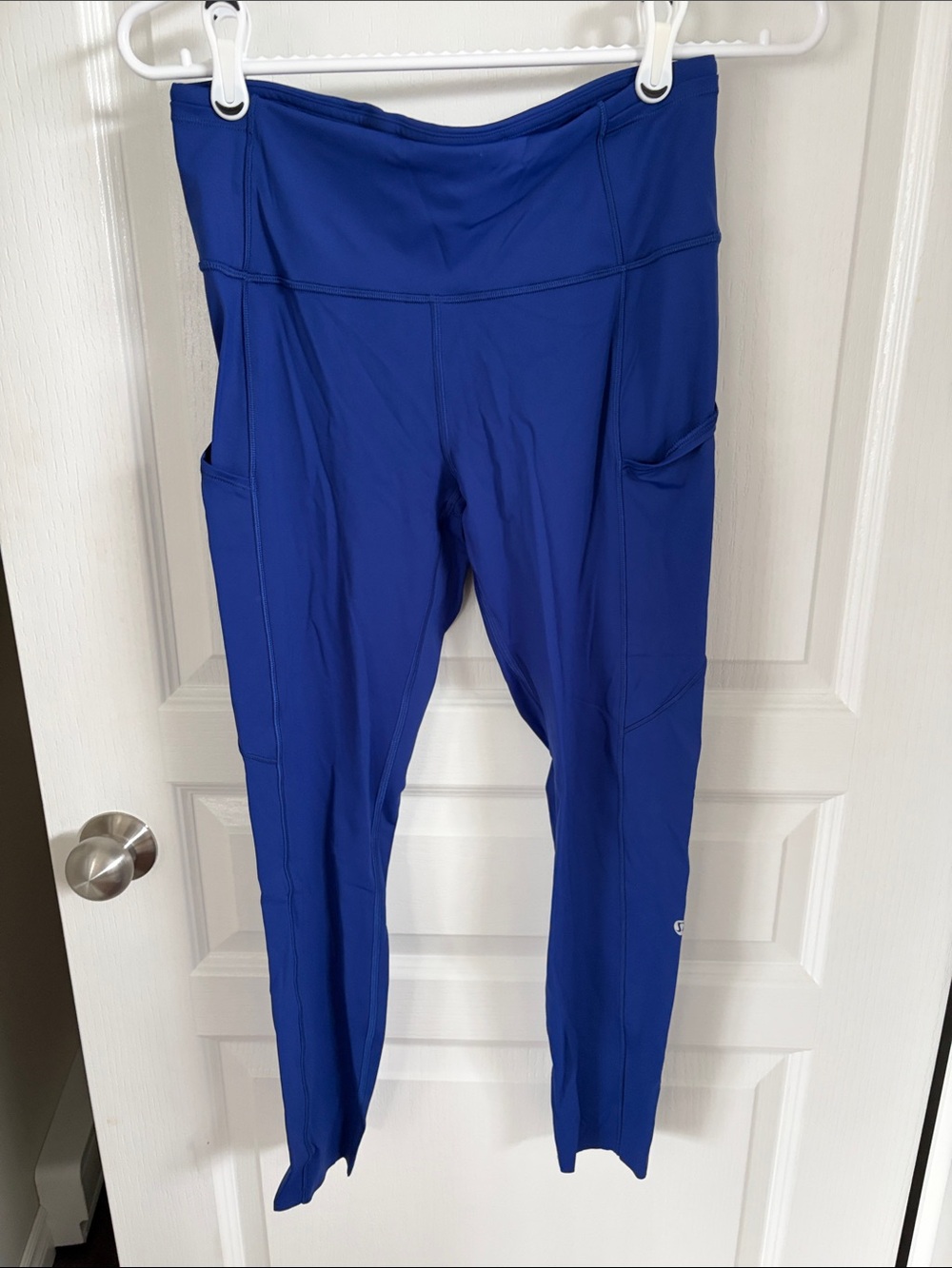 Blue High-Rise Pocket Leggings - Women's Active Pants